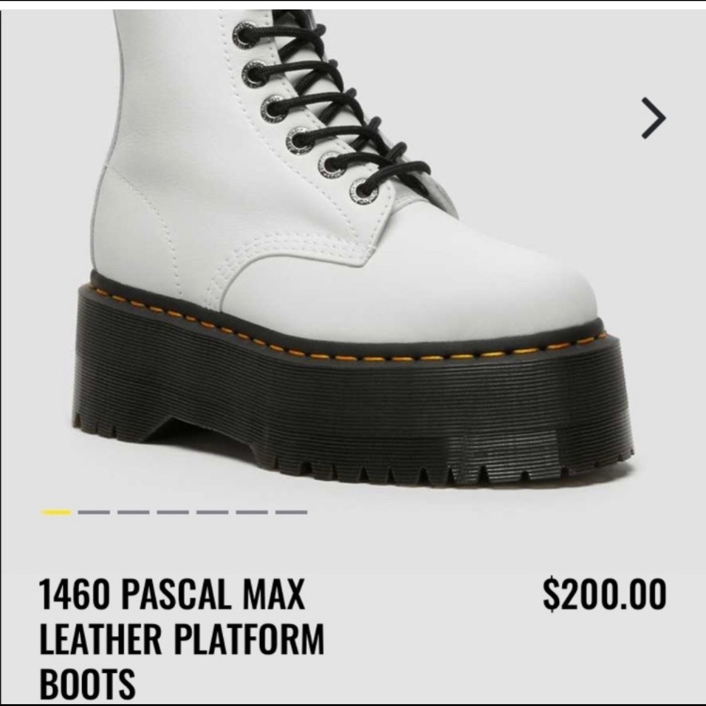 1460 Pascal Leather Platform Air Wair Dr Martens